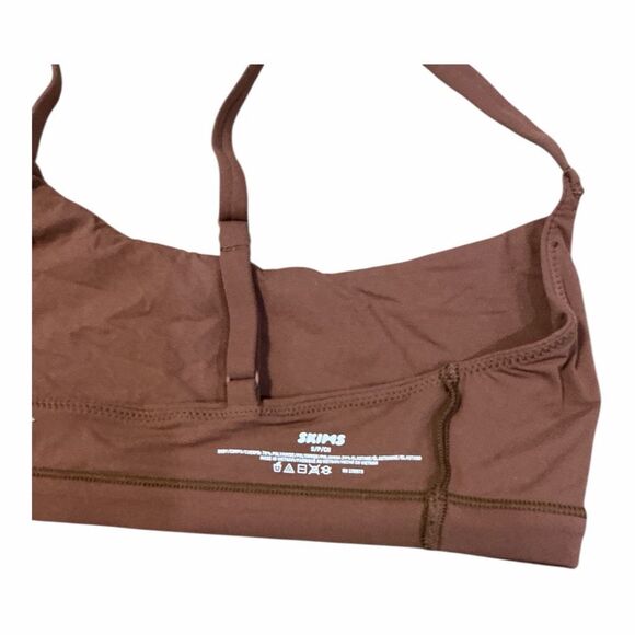 NWOT Skims Women's Size Small Brown Bralette Bra - Picture 5 of 5